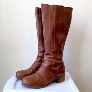 OLUKAI “Kumukahi” Brown Knee High Leather Boots